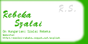 rebeka szalai business card